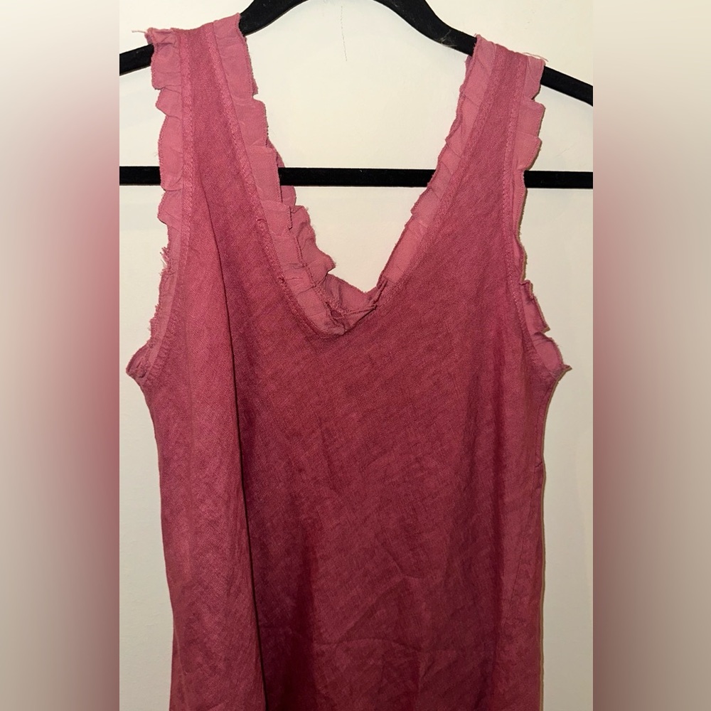 Meo Meli Elegant Pink Sleeveless Dress